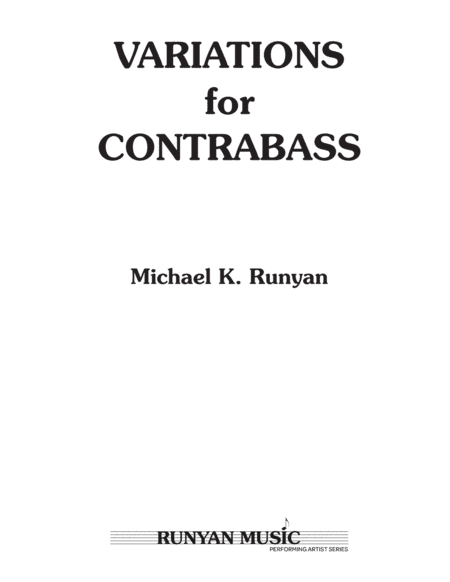 Variations for Contrabass (unaccompanied)