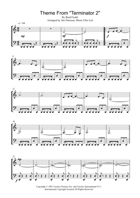 Theme From "terminator 2" (arr. Jim Paterson)