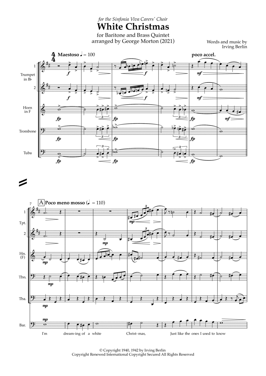 White Christmas (arr. George Morton)
