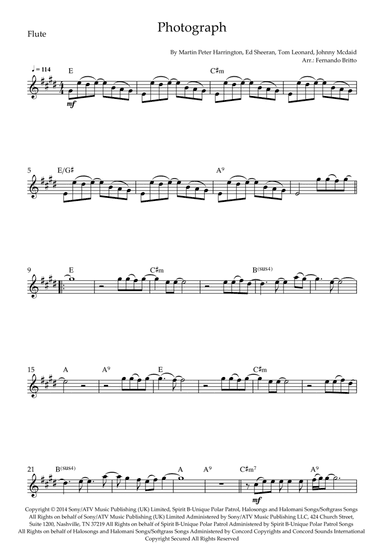 Photograph (arr. Fernando Britto)