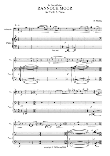 Murray - Rannoch Moor - Cello & Piano