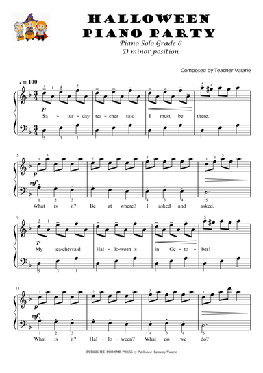 Halloween Piano Party | Piano Solo Intermediate
