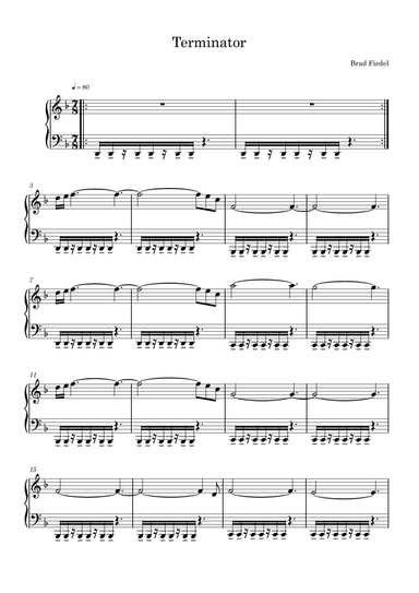 Theme From "terminator 2" (arr. Harvus Sylvain)