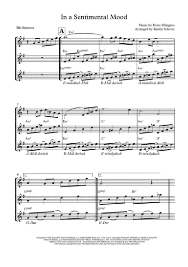 In A Sentimental Mood (arr. Katrin Scherer)