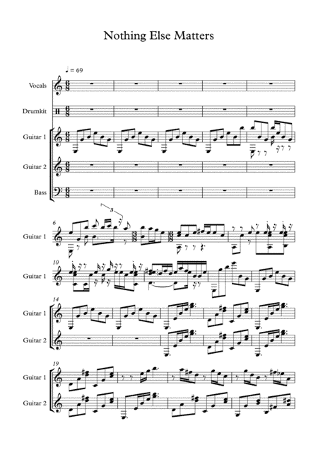 Nothing Else Matters (arr. Hugo Neves)