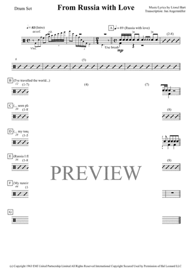 From Russia With Love (arr. Jan Angermüller)