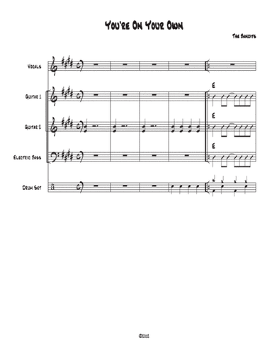 You're on Your Own (score)