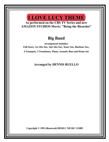 I Love Lucy (arr. Dennis Ruello)