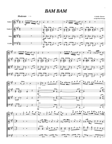 Bam Bam (arr. RAUL NORIEGA)