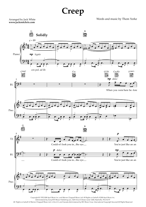 Creep (arr. Jack White)