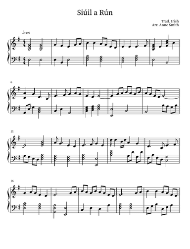 Síuil a Rún (arr. Anne Smith)