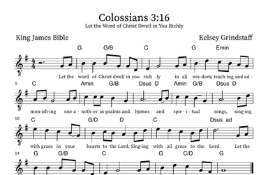 Let the Word of Christ Dwell in You Richly