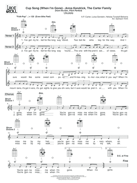 Cups (When I'm Gone) (arr. Samson Trinh)