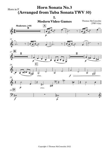 Horn Sonata No.3 (TWV 82a)