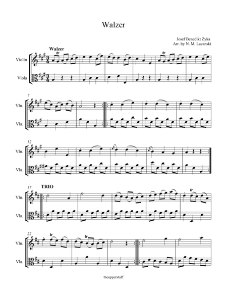 Walzer (arr. Nick Lacanski)