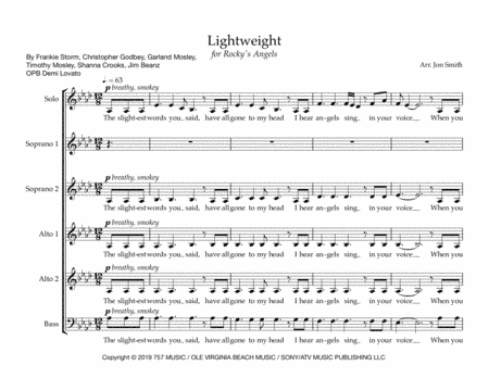 Lightweight (arr. Jon Smith)