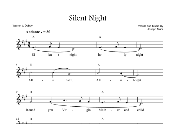 Silent Night (arr. Warren & Debby)