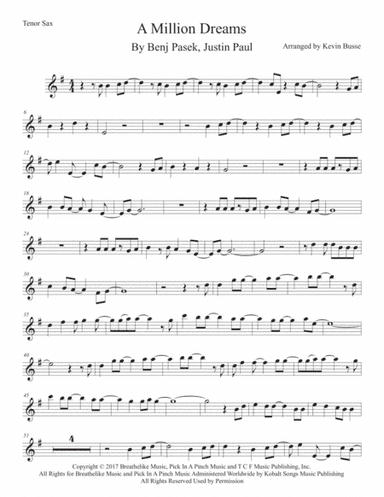 A Million Dreams (arr. Kevin Busse)
