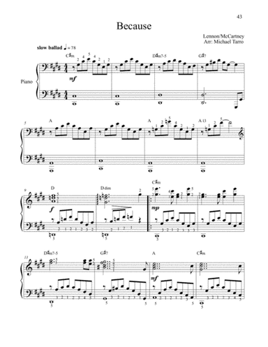 Because (arr. MICHAEL TARRO)