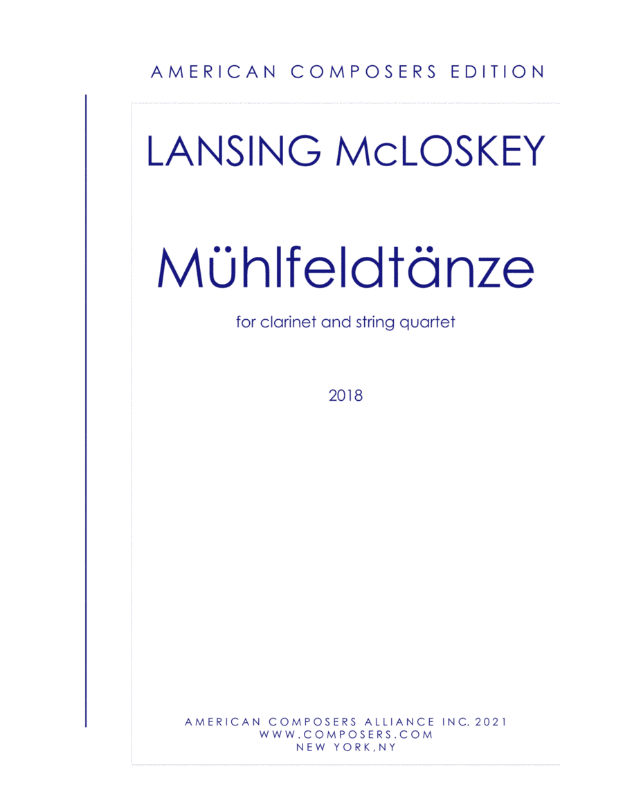 [McLoskey] Mühlfeldtänze