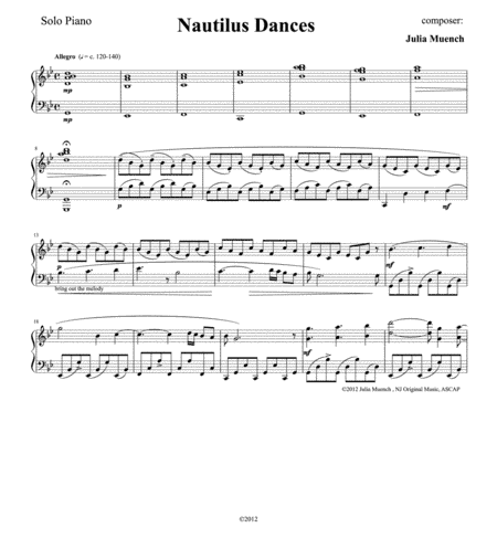 Nautilus Dances for Piano