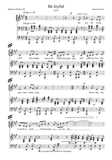 Be Joyful (SATB)