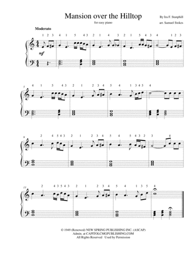 Mansion Over The Hilltop (arr. Samuel Stokes)