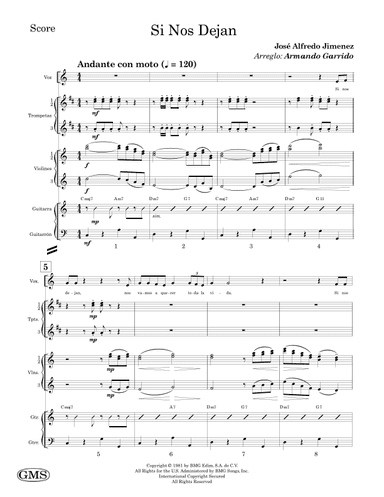 Si Nos Dejan (arr. Armando Garrido)