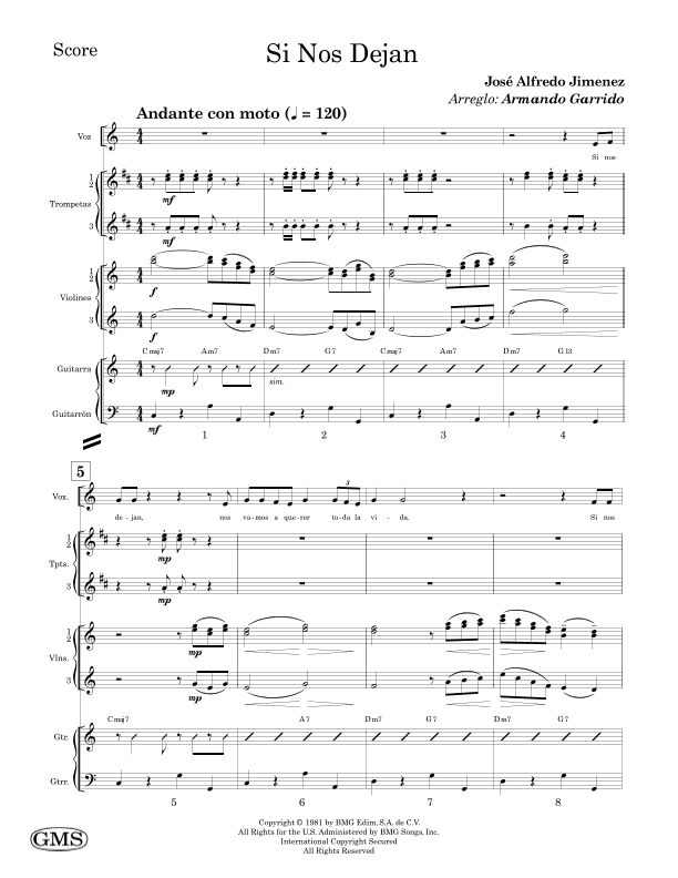 Si Nos Dejan (arr. Armando Garrido)
