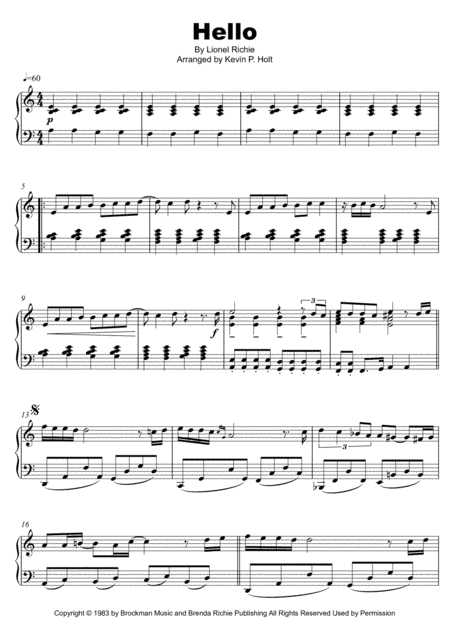 Hello (arr. Kevin P. Holt)