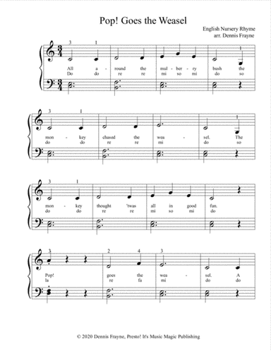 Pop! Goes the Weasel (Pop Goes the Weasel) (arr. Dennis Frayne)