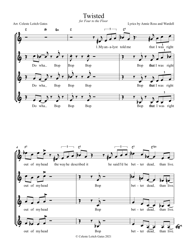 Twisted (lyric Version) (arr. Celeste Leitch Gates)