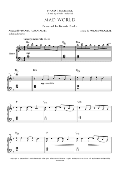 Mad World (arr. Danilo "Daca" Alves)