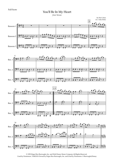 You'll Be In My Heart (arr. Fabio Britto)
