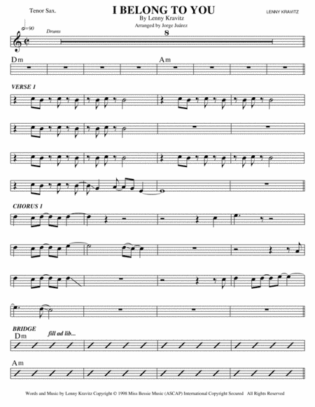 I Belong To You (arr. Jorge Juárez)