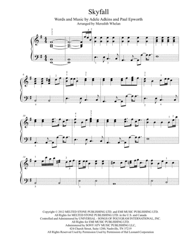 Skyfall (arr. Meredith Whelan)