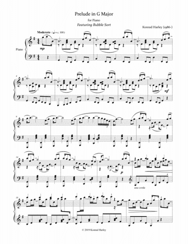 Prelude in G Major (Bubble Sort)