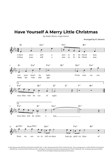 Have Yourself A Merry Little Christmas (arr. R. Salvario)