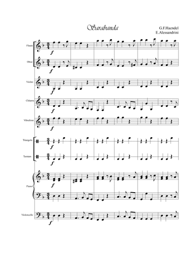 Saraband (arr. Ester Alessandrini)