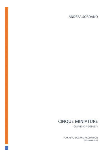 Cinque Miniature - Omaggio a Debussy