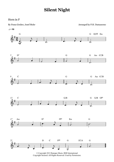 Silent Night (arr. P.H. Damasceno)