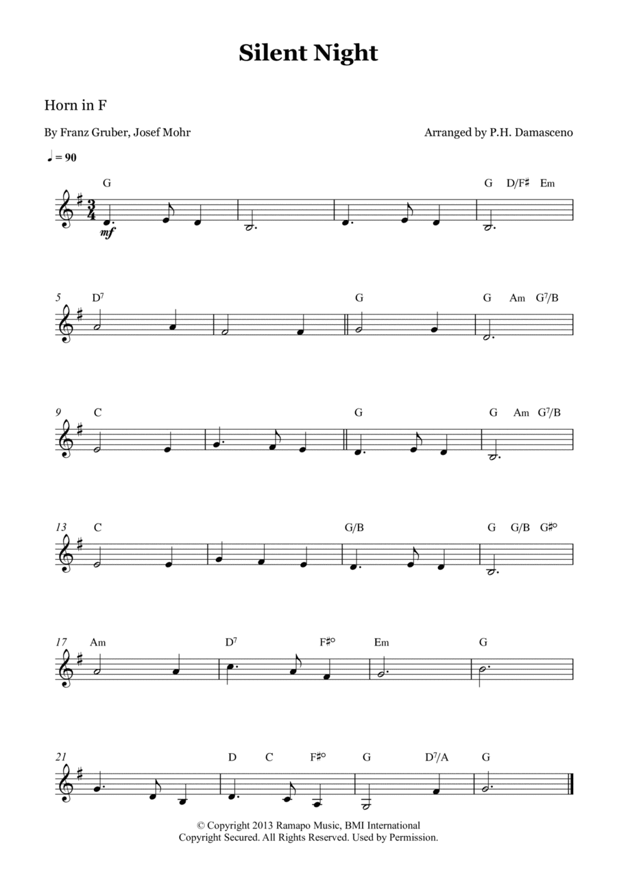 Silent Night (arr. P.H. Damasceno)