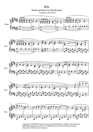 Iris (arr. John Redford)