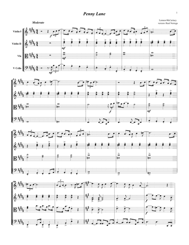 Penny Lane (arr. RAUL NORIEGA)