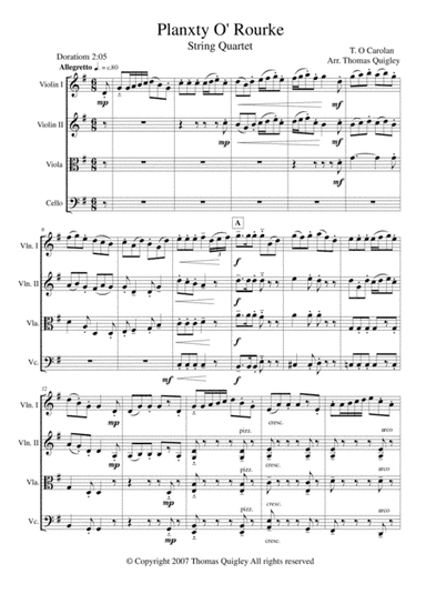 Planxty O Rourke (arr. Thomas Quigley)