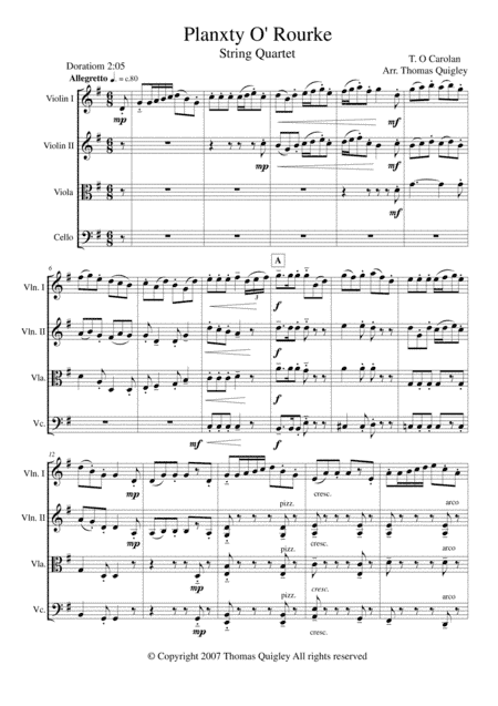 Planxty O Rourke (arr. Thomas Quigley)