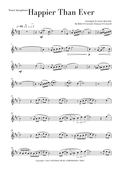 Happier Than Ever (arr. Lucas Rezende)