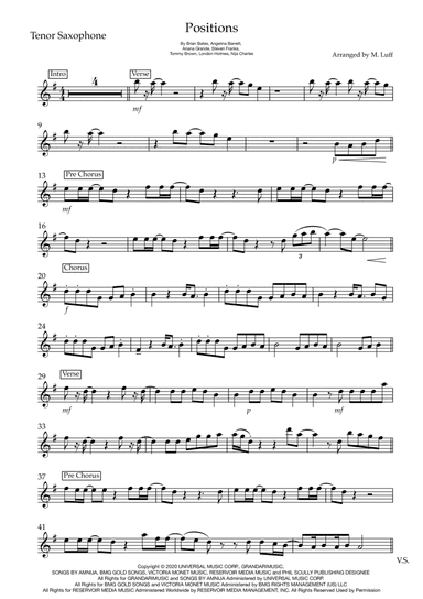 Positions (arr. Matt Luff)