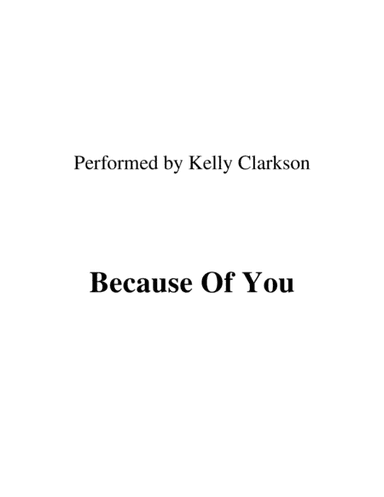 Because Of You (arr. Ronn M)