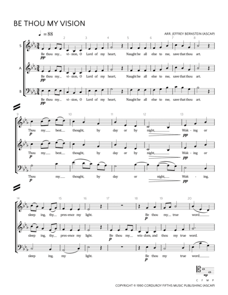 Be Thou My Vision (arr. Jeffrey Bernstein)